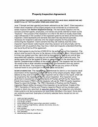 Home Inspection Agreement Home Inspection Agreement