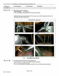 Home Inspection Plumbing Report Home Inspection Plumbing Report