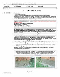Home Inspection Structural Report Home Inspection Structural Report